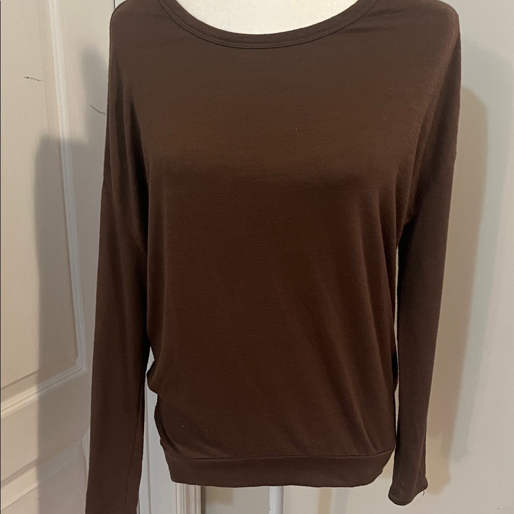 Wilfred Chocolate Long Sleeve Top